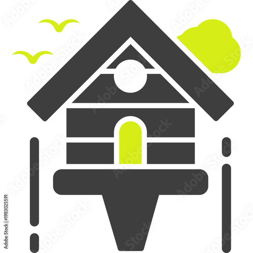 Birdhouse Vector Icon
