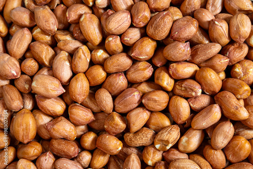Raw peanuts closeup texture...