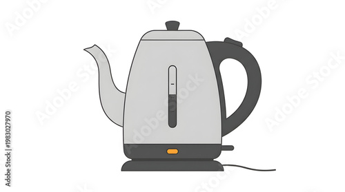 Electric Kettle Modern Design Home Appliance.