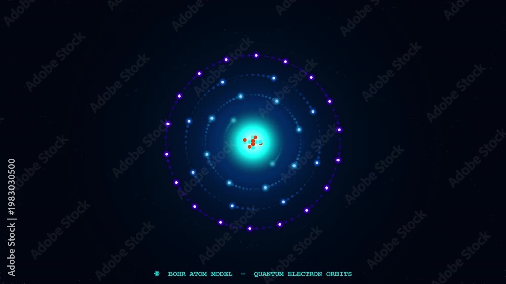 custom made wallpaper toronto digitalHigh quality 4K 3D animation of Bohr Atom seamless loop background for science and education presentations.