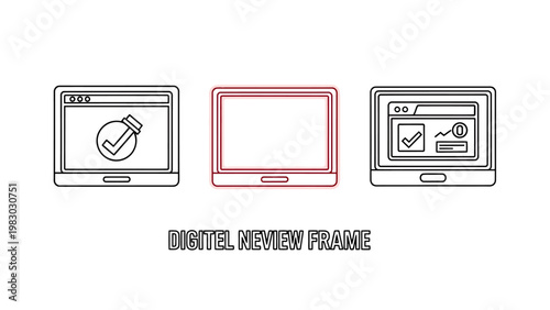 Website preview frame for responsive design icons with laptop screens web design user experience user interface web page front end back end interface computer development internet browsing