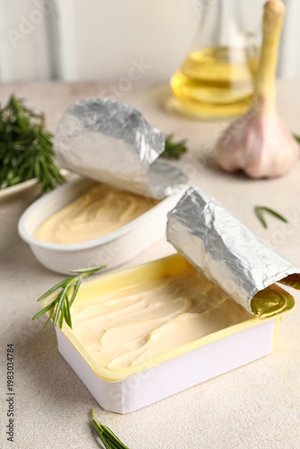 Boxes of processed cheese w...