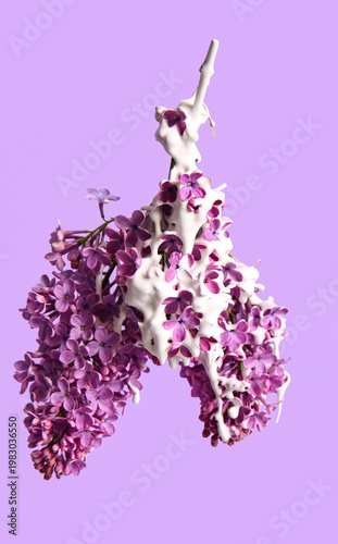 Bunch of beautiful lilac fl...