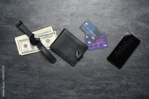 Credit cards with money, mo...