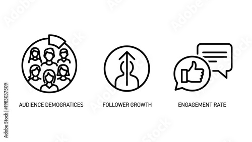 Business and social interaction outline icon set representing team feedback and communication with communication interaction feedback business dialogue connection graphics exchange corporate