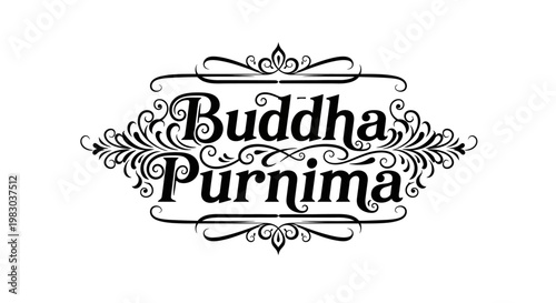 Elegant calligraphic text with decorative swirls and flourishes for a spiritual festival celebration and festive greetings