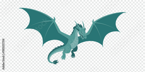 Fantasy Dragon Flying Sky Mythical Creature Concept