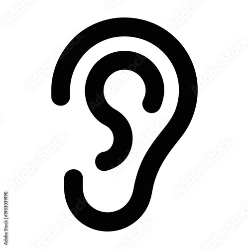 Vector of a human ear