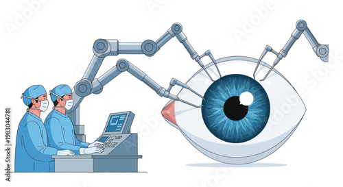 Robotic Eye Surgery Medical Technology.