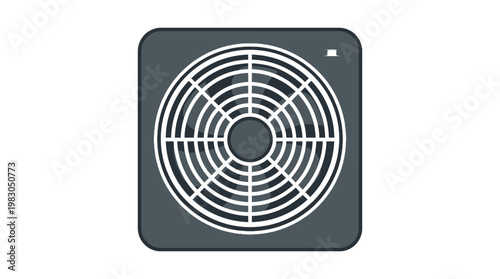 Ventilation system air flow outlet grill.