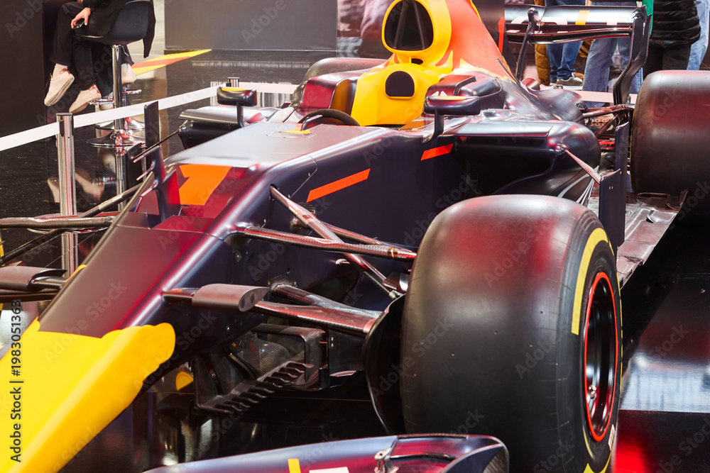 Fototapeta premium Formula one vehicle. Professional motor sport. Championship. Horizontal