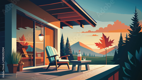 Anticipation of July 1st Holiday Home Decoration Vector
