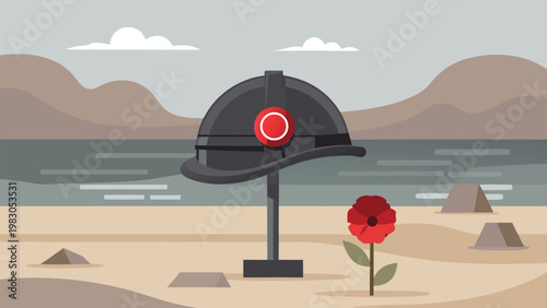 D-Day Anniversary Memorial Vector