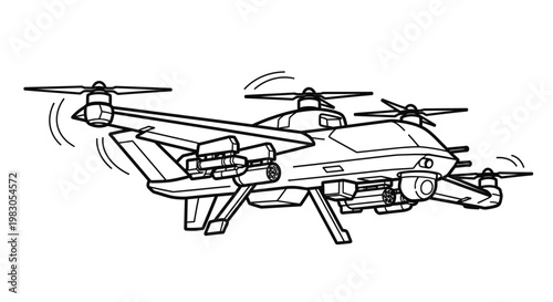 Military drone, aerial combat vehicle, drone technology, advanced warfare, unmanned aircraft