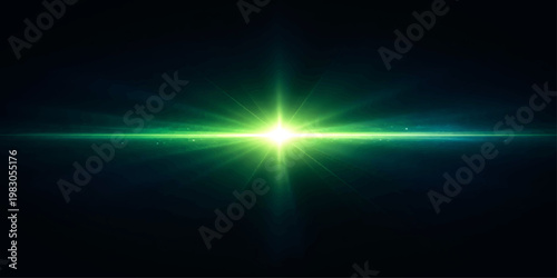 Blue abstract background featuring glowing light rays and dark energy motion effects with bright digital flares on a black space backdrop