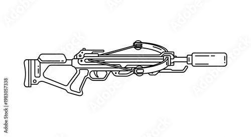 Modern Crossbow with Silencer: Tactical Weapon Design