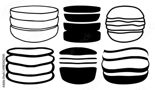 Skin layer icon set with solid black icon, white background featuring dermatology, skin layers, medical illustration with vector and graphic design