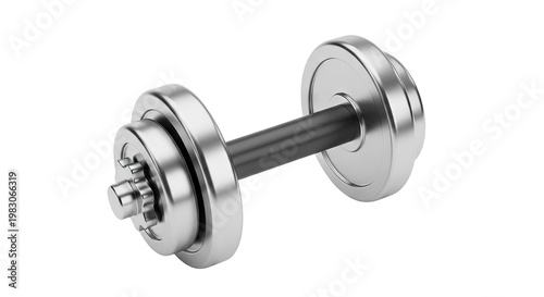 Shiny Metal Dumbbell