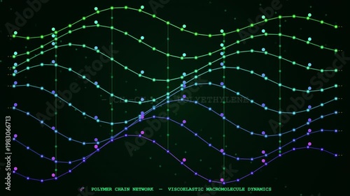 Wallpaper Mural Seamless looping 3D render of Polymer Chain designed for modern academic and technology-related backgrounds. Torontodigital.ca