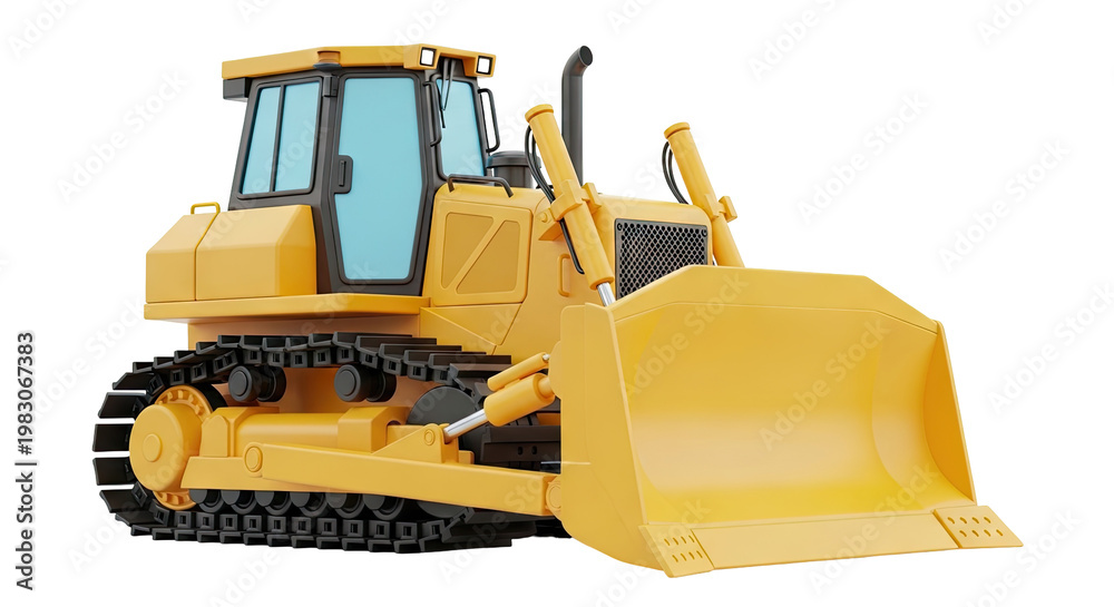 Fototapeta premium Yellow Bulldozer