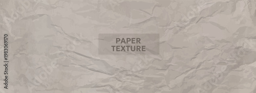 Paper texture background with crumpled surface and subtle folds. Includes realistic wrinkles and soft shadows