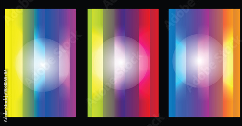 Vibrant gradient spectrum a colorful abstract vertical panel composition
