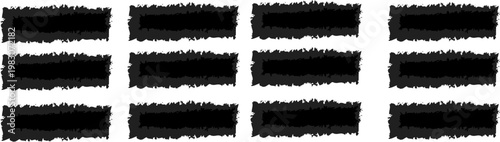 Brush stroke set, , sketchy brush strokes grunge, bold lines and squiggles marker stripe . vector illustration 