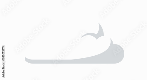 Gray Surfboard with Bird Silhouette.
