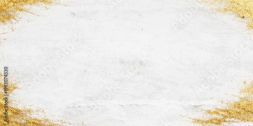 Grunge Christmas background with snowflakes on a textured old grey paper surface with a rough stone wall pattern and dirty concrete material for a blank winter design