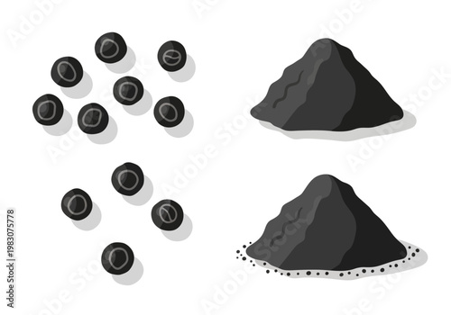 A close-up view of volcanic rocks and scattered black stones on the ground.