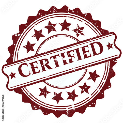 vector stamp with the text