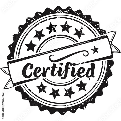 vector stamp with the text