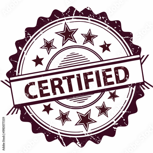 vector stamp with the text