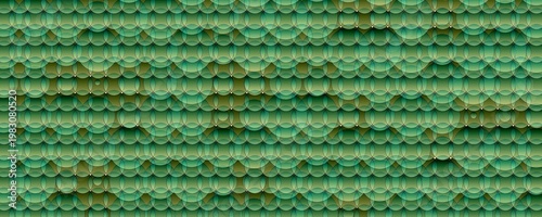 seamless pattern with green circles