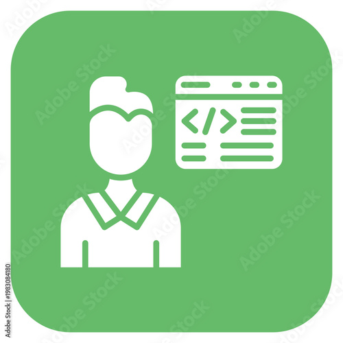 Citizen Developer Male Icon Style