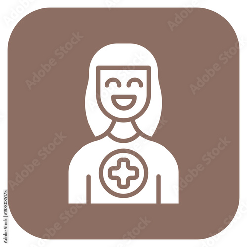 Female Patient Icon Style