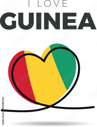 Fotografi Flag of Guinea
