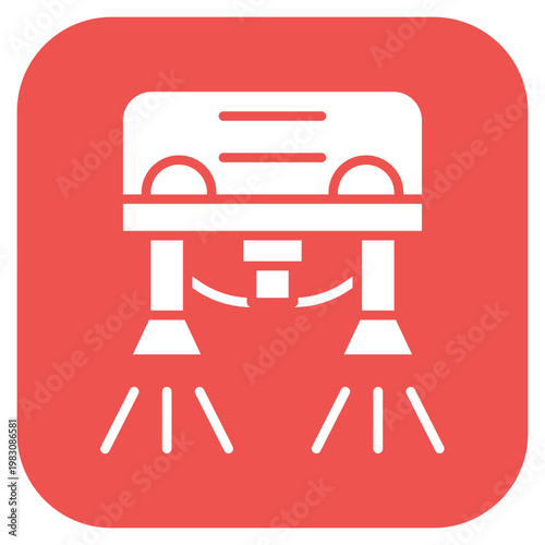 Flyboarding Icon Style