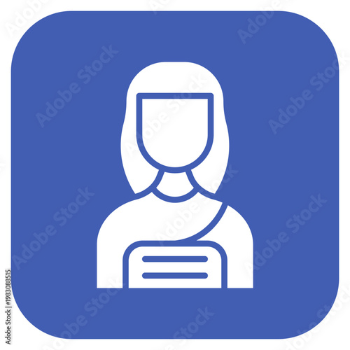 Neanderthal Woman Icon Style