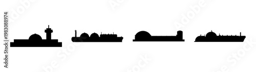 modern liquefied natural gas terminal with storage tanks and pipelines at dusk