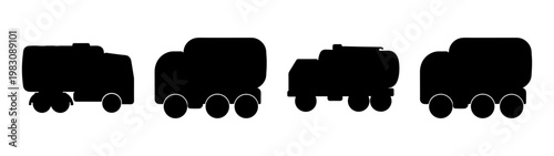 line art freight train cars on white background minimalist vector illustration