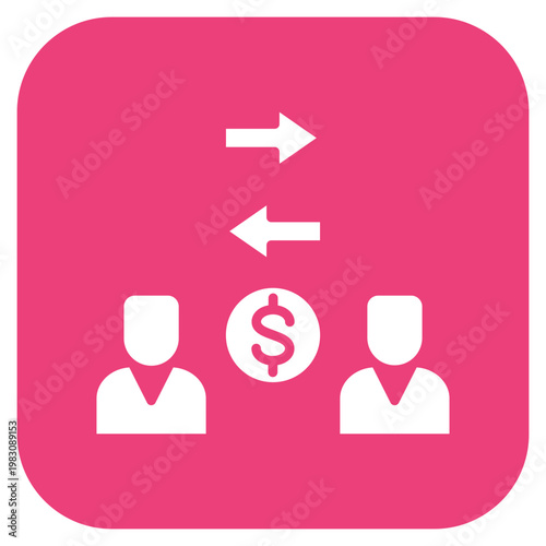 Peer to Peer Lending Icon Style