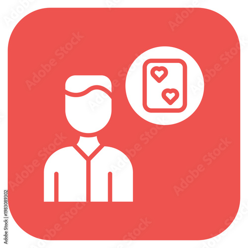 Gambling Addiction Icon Style