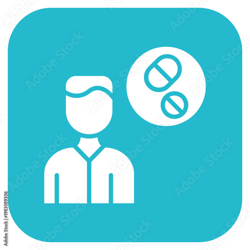 Drug Addiction Icon Style