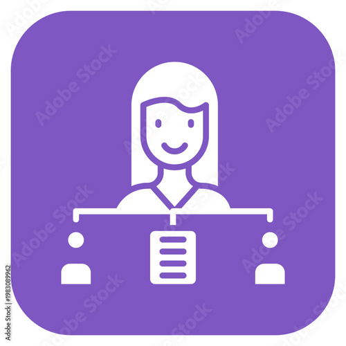 Delegation Of Work Icon Style