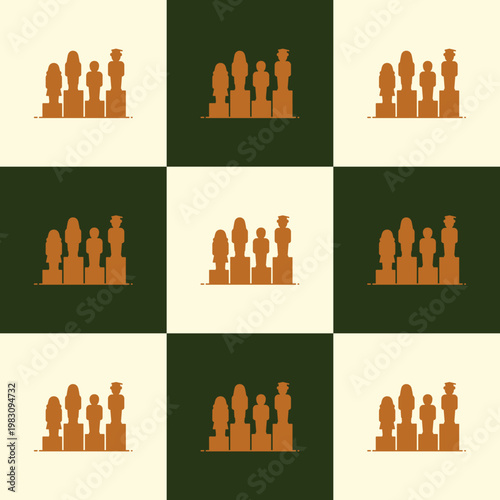 Minimalist Diversity and Social Equality Pattern Grid