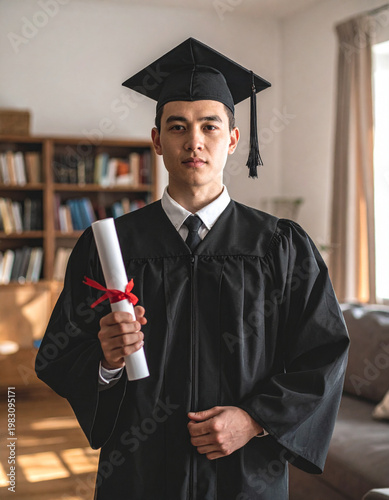 graduate with diploma