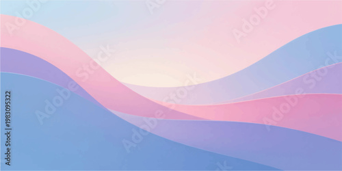 Abstract colorful rainbow wave background with flowing curves and vibrant ocean inspired design
