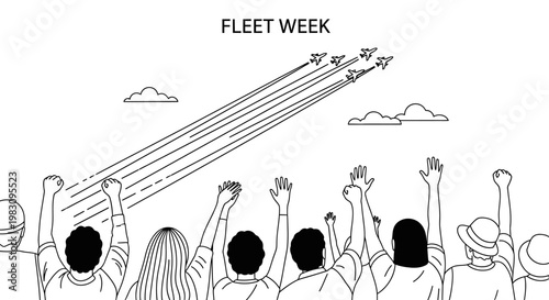 Fleet Week Air Show: Crowd Cheers as Jets Perform Formation Flying