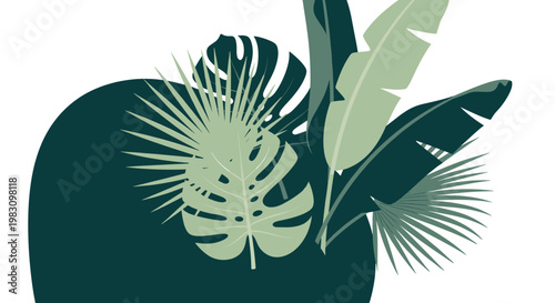 A clean, minimalist design featuring a teal circle conveys sophistication and progress. Ideal for website backgrounds, social media graphics, or conve